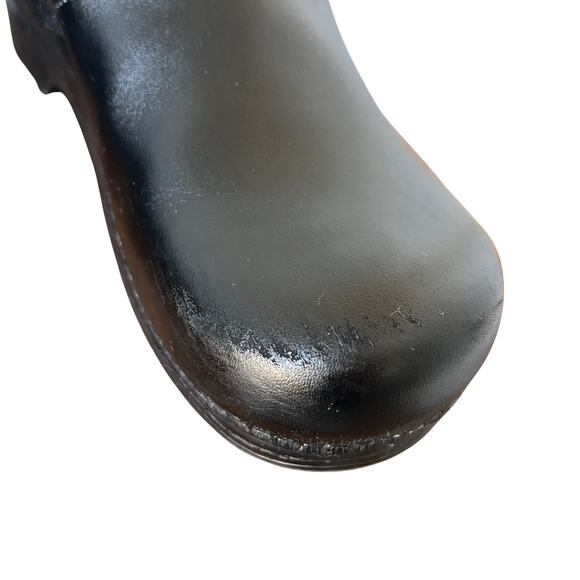 Dansko Professional Black Oiled Leather Clogs Size 42 Unisex Career Nonslip - Picture 5 of 10